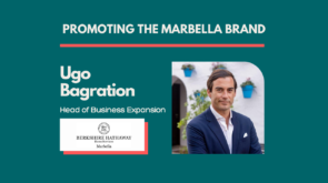 Ugo Bagration promoting the marbella brand